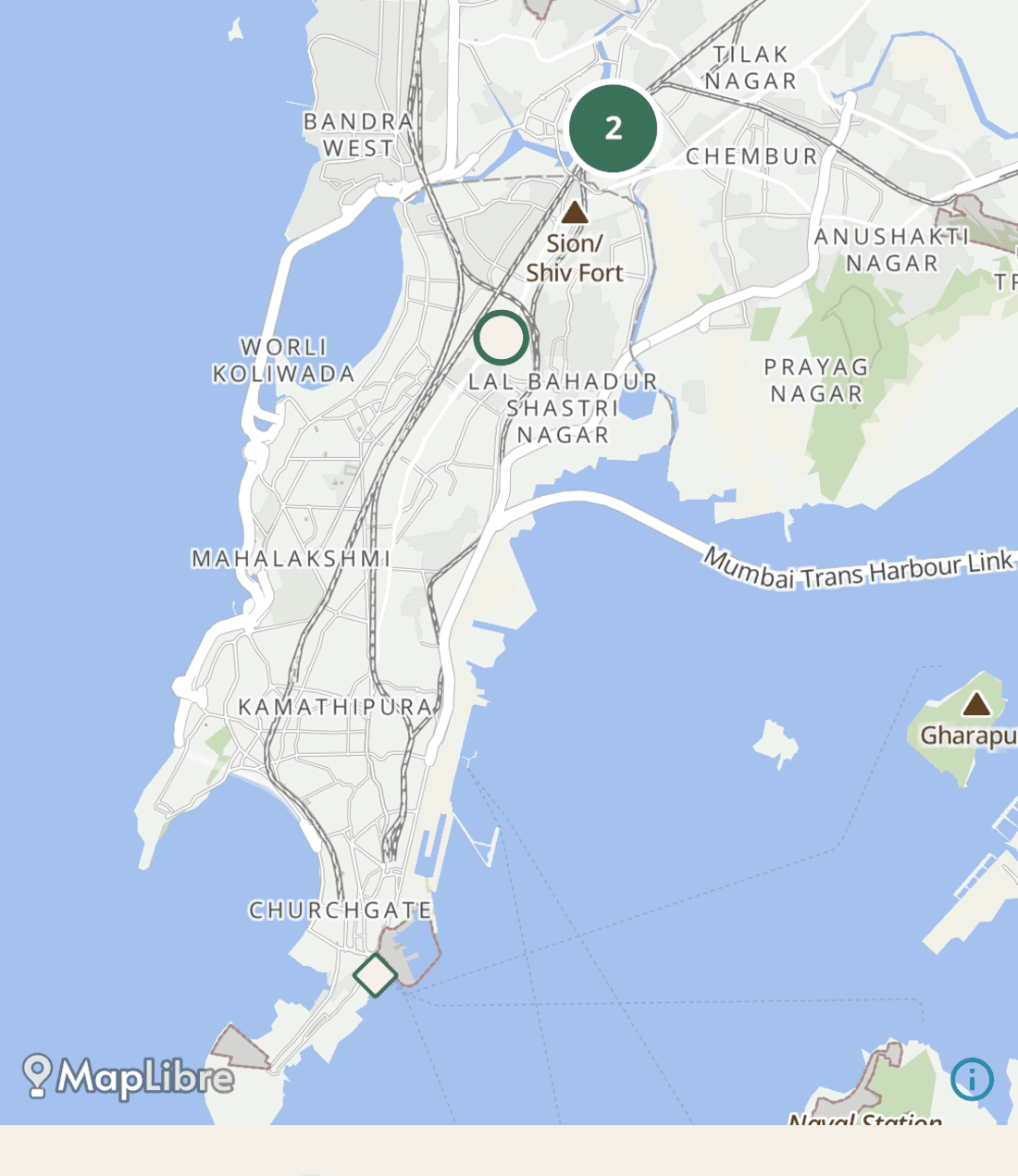 A real WanderPin map showing saved pins clustered across a city, pulled straight from the app